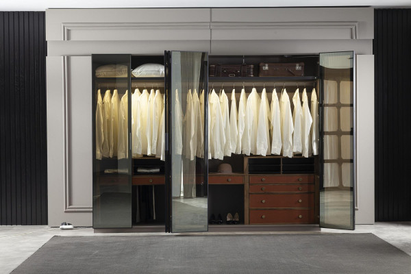 Designer Wardrobe Transparent Wardrobe Furniture Sliding Doors Cabinets