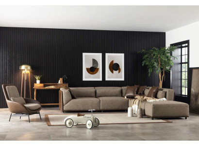 Corner sofa Corner suite Hotel Quality Furniture Furnishings Armchair Living landscape
