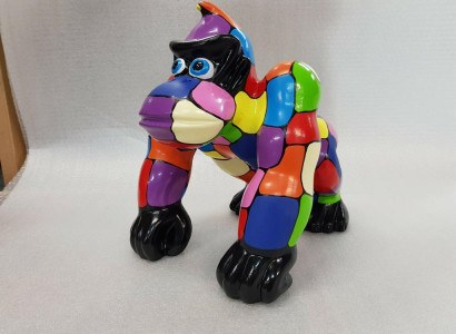 Abstract Gorilla Designer Figure Statue Figures Statues Decoration Decorative Garden
