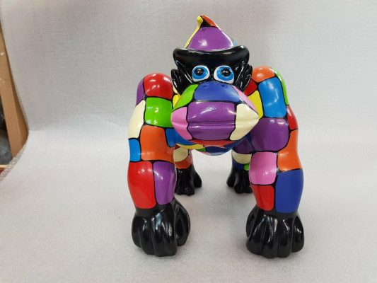 Abstract Gorilla Designer Figure Statue Figures Statues Decoration Decorative Garden