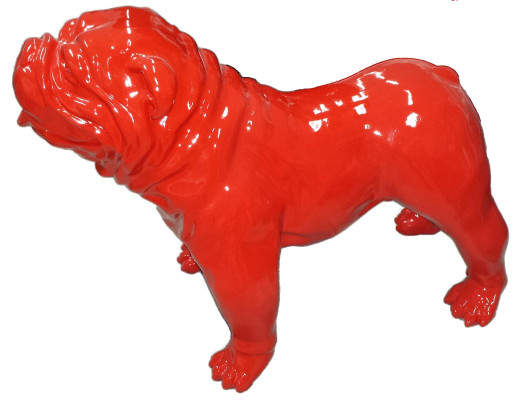 Design dog decorative statue sculpture abstract decoration figures statues red animal