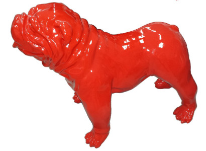 Design dog decorative statue sculpture abstract decoration figures statues red animal