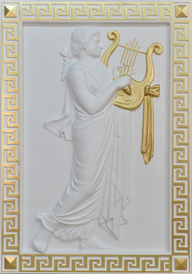 Music Wall Relief Antique Style Relief Wall Painting Antique Handcraft God Picture new