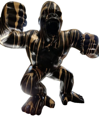 Abstract Decoration Garden Figure Gorilla Statue Decoration Colorful Painted Statues new
