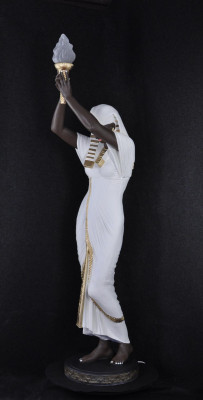 Floor lamp sculpture figure lamps light fixture Egypt statue figures sculptures decoration