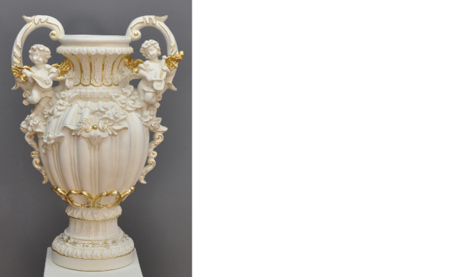 XXL Vase Table Decoration Decorative Vases Antique Style Sculpture Figure Chalice Rome 71cm