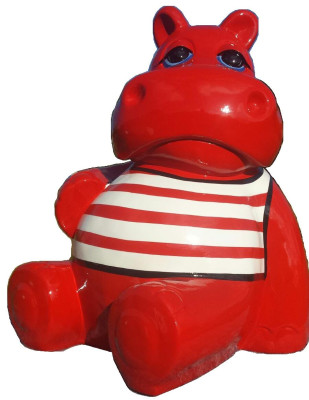 Modern Decoration Abstract Figure Figures Abstract Statues Sculpture Hippo
