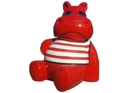 Modern Decoration Abstract Figure Figures Abstract Statues Sculpture Hippo