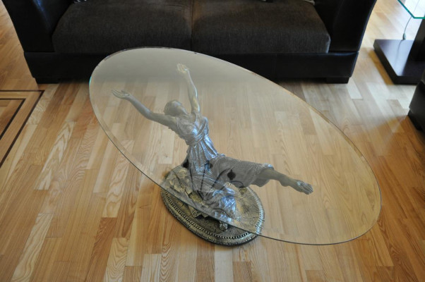 Design Medusa Coffee table Glass Table Side Tables Couch Classic 42cm