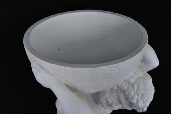 Vase Stature Atlas Ice Compartment Sculpture Figure Flowers Vases Sculptures Figures Globe