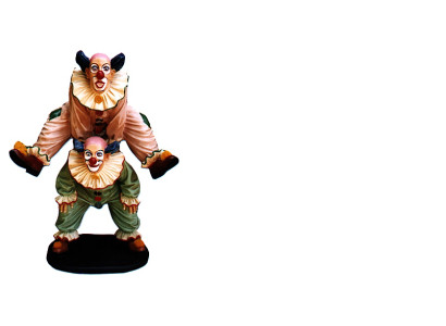 Design Clown Acrobat Figure Statue Sculpture Figures Sculptures Decoration 5021