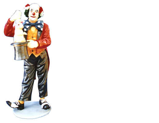 Design clown magician figure statue sculpture figures sculptures decoration decoration 5027