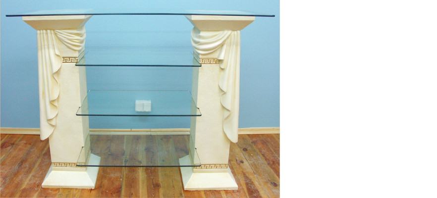 Design Display case Shelf Glass Column Wardrobe Showcases Shelves Wardrobe Medusa Sideboard