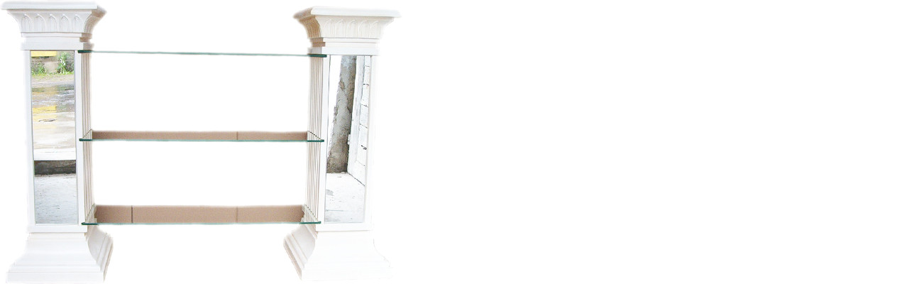 Design Shelf XXL Display case Column Vase Decovase Mirror Decoration Deco 1838 new