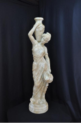Woman sculpture jug vase figure garden figure sculptures figures water carrier 345