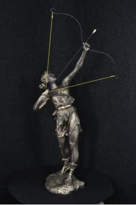 Diana Goddess Sculpture Arch Huntress Decoration Abstract Antique Style Sculptures