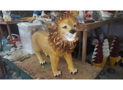 Lion Decorative Statue Sculpture Abstract Lion Figures Real Handcraft Statues Garden