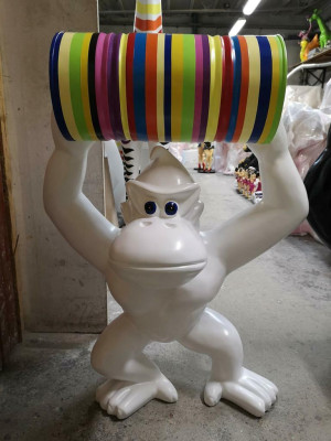 Gorilla Statues Abstract Figure Modern Sculptures Decorative Garden Figures Statue