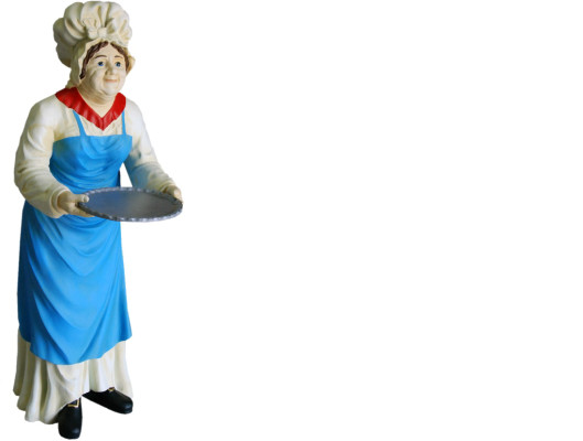 Serving Stand Grandmother Figure Statue Sculpture Figures Sculptures Decoration