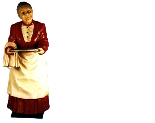 Serving Stand Grandmother Figure Statue Sculpture Figures Sculptures Decoration