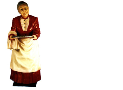 Serving Stand Grandmother Figure Statue Sculpture Figures Sculptures Decoration