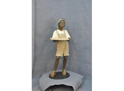 Stand Storage Cards Drinks Figure Figures Statue Boy Gastronomy Sculpture