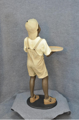 Stand Storage Cards Drinks Figure Figures Statue Boy Gastronomy Sculpture