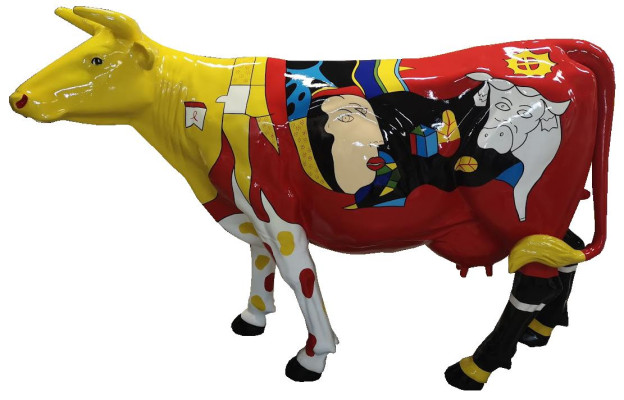 Modern Decoration Abstract Figure Figures Abstract Statues Sculpture Design Cow