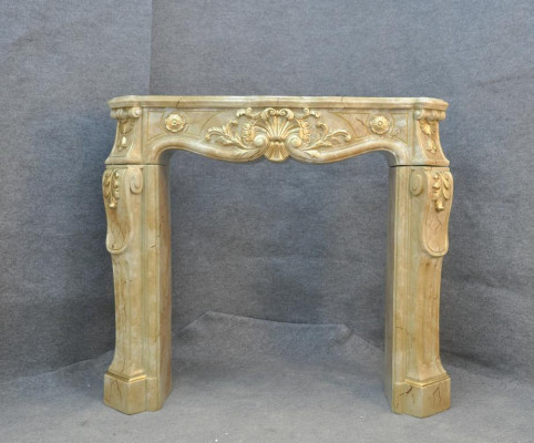 Fireplace cladding surround marble style decoration baroque classic fireplaces oven
