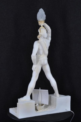 Floor lamp Lamp Light fixture Antique Statue Figure Sculptures Sculpture Statues COLOSSUS