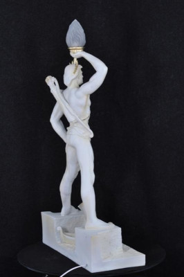 Floor lamp Lamp Light fixture Antique Statue Figure Sculptures Sculpture Statues COLOSSUS