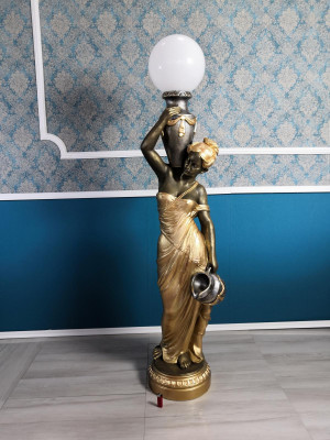 Floor lamp Lamp Light fixture Statue Figure Sculptures Sculpture Statues Stanlampe new