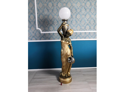 Floor lamp Lamp Light fixture Statue Figure Sculptures Sculpture Statues Floor Lamp
