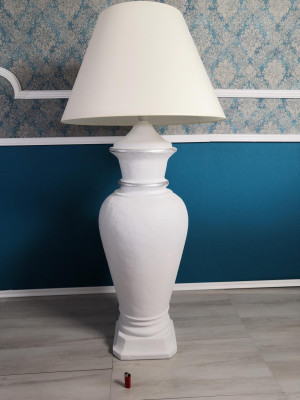 XXL Design Floor Lamp Vase Stand Lamp Lamps Illuminated Display case 132cm Shelf