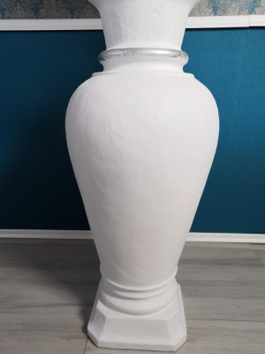 XXL Design Floor Lamp Vase Stand Lamp Lamps Illuminated Display case 132cm Shelf