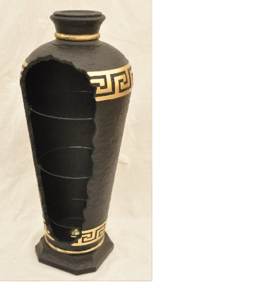 XXL Medusa Antique Style Display Case Bar Floor Vase Wardrobe Vintrine Column 127cm new