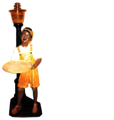 Design Boy with Lamp Figure Statue Sculpture Figures Sculptures Decoration 7045 new