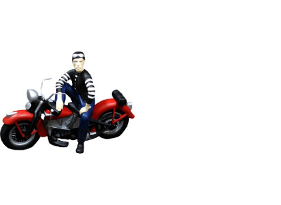 Design Motorcyclist Figure Statue Sculpture Figures Sculptures Decoration 5687