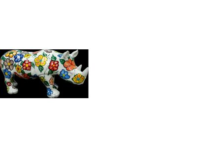 Design Rhinoceros Figure Statue Sculpture Figures Sculptures Decoration Deco 3096 new