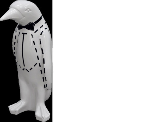 XXL Design 67cm Penguin Luxury Figure Sculpture Handcraft Animal Sculptures Figures