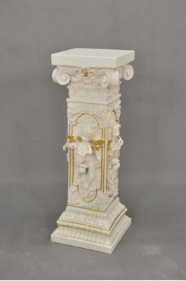 Design column cupids sculptures figures decoration decorative stand flowers base