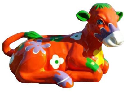 Modern decoration abstract figure cow sculptures decoration decoration new abstract