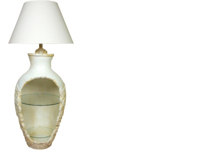 Design floor lamp Vase XXL 138cm Stand Lamp Lamps Shelf Illuminated Display case