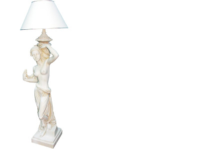 Antique Style Figure Life Size with Lighting Floor Lamp Floor Lamp Lamp Lamps