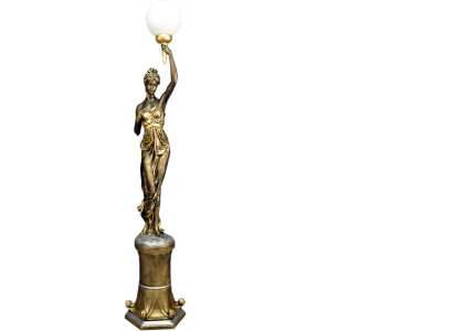 XXL Design Standing Light Fixture Stand Lights Lamp Sculpture Figure Statue 227cm