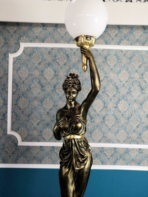 Designer XXL Big Statue Light fixture Lamp Floor Lamp Floor Lamp Lights Lamp 227cm