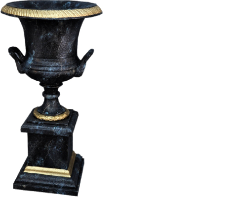 XXL Vase Table Decoration Decorative Vases Antique Style Sculpture Figure Chalice Rome 0879
