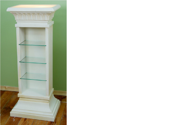 Design Display case Shelf Glass Column Showcases Shelves Lamp Wardrobe Living room 6893