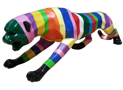 Puma Statues Abstract Figure Modern Sculptures Decorative Garden Figures Statue