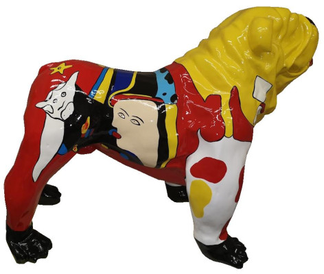 Home Decorative Sculptures Abstract Dog Design Statues Figures Figure Decoration